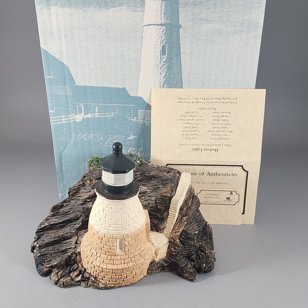 Harbour Lights Lighthouse Castle Hill Rhode Island #116 Signed 4364/5000